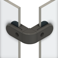 64-110-0 MODULAR SOLUTIONS PANEL CLAMP GLASS PANEL CORNER CONNETOR